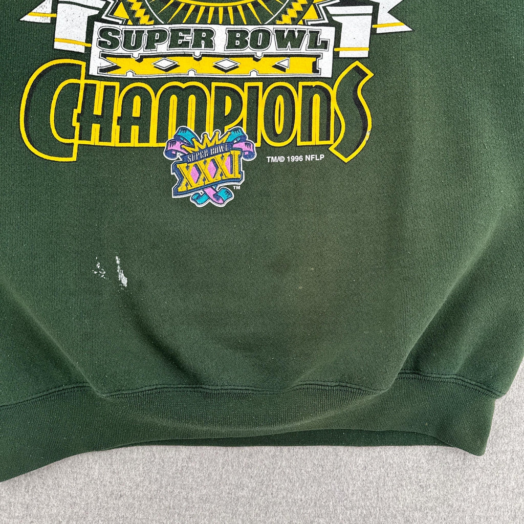 Vintage 1996 Green Bay Packers NFL Super Bowl Crewneck Sweatshirt