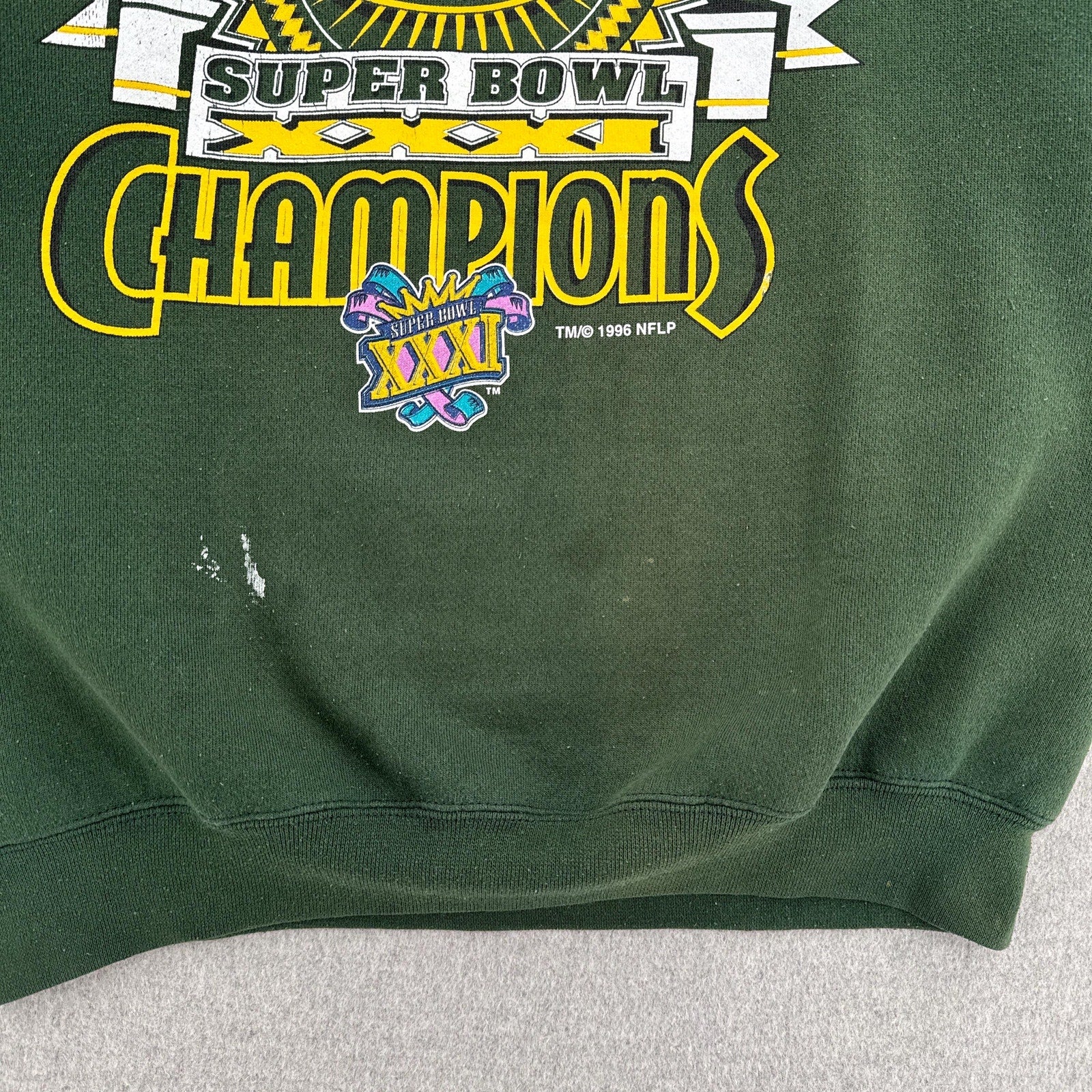 Vintage 1996 Green Bay Packers NFL Super Bowl Crewneck Sweatshirt
