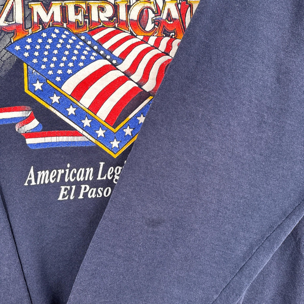 dark stain spots on sleeve of sweatshirt
