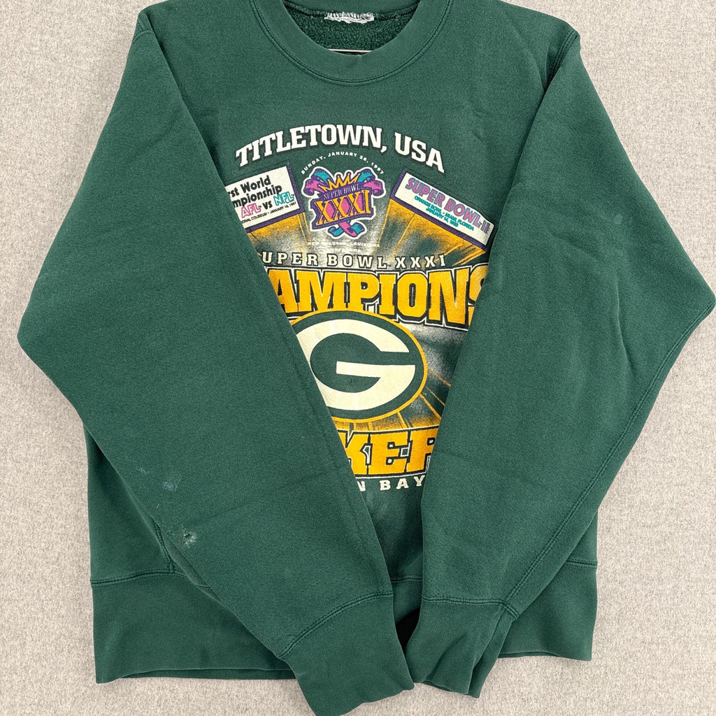 Vintage 1997 Green Bay Packers NFL Super Bowl Crewneck Sweatshirt
