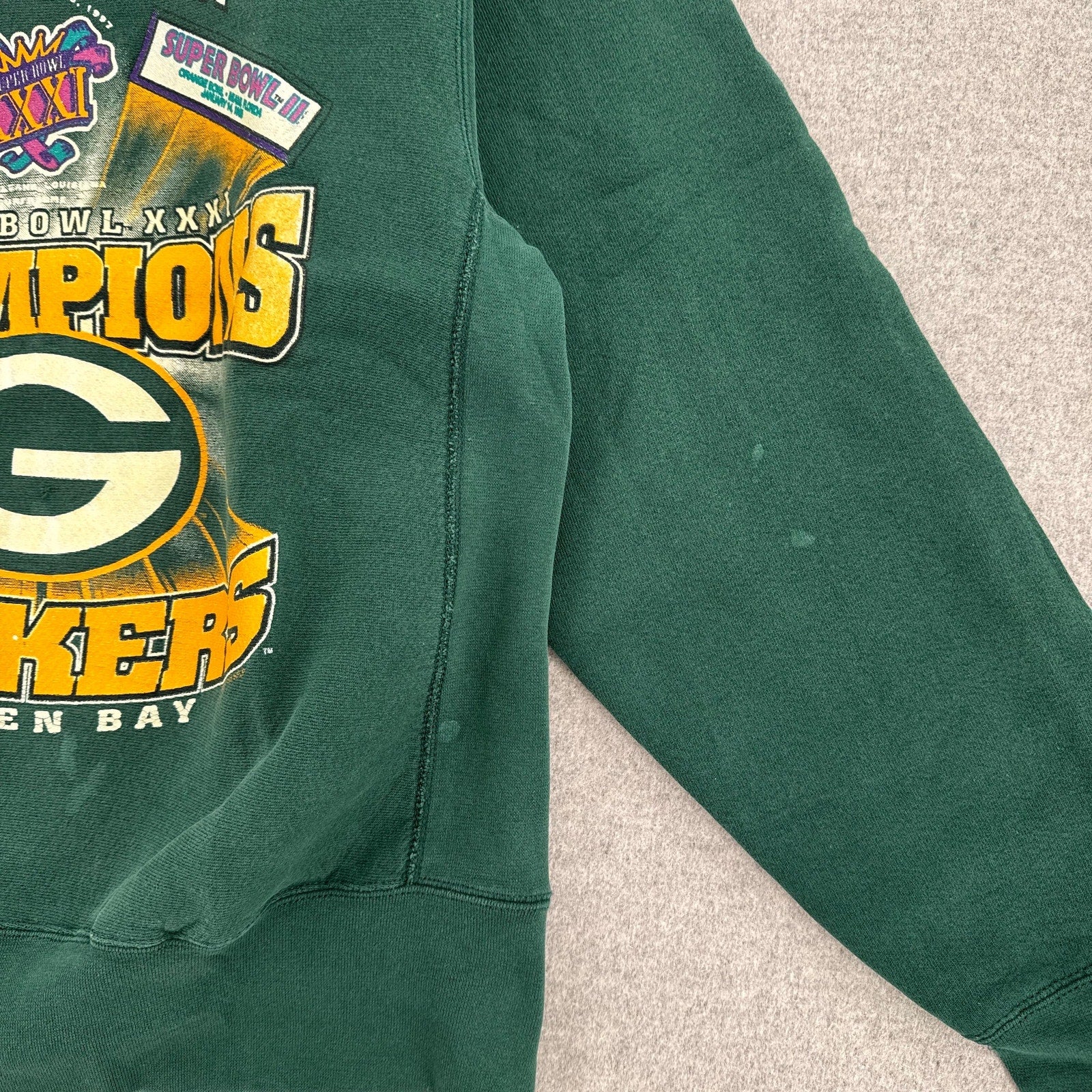 Vintage 1997 Green Bay Packers NFL Super Bowl Crewneck Sweatshirt