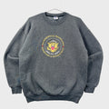 Gray 2001 sweatshirt with a presidential inauguration emblem on a gray background. 54th inauguration on January 20th 2001 for George W Bush and Richard B Cheney.