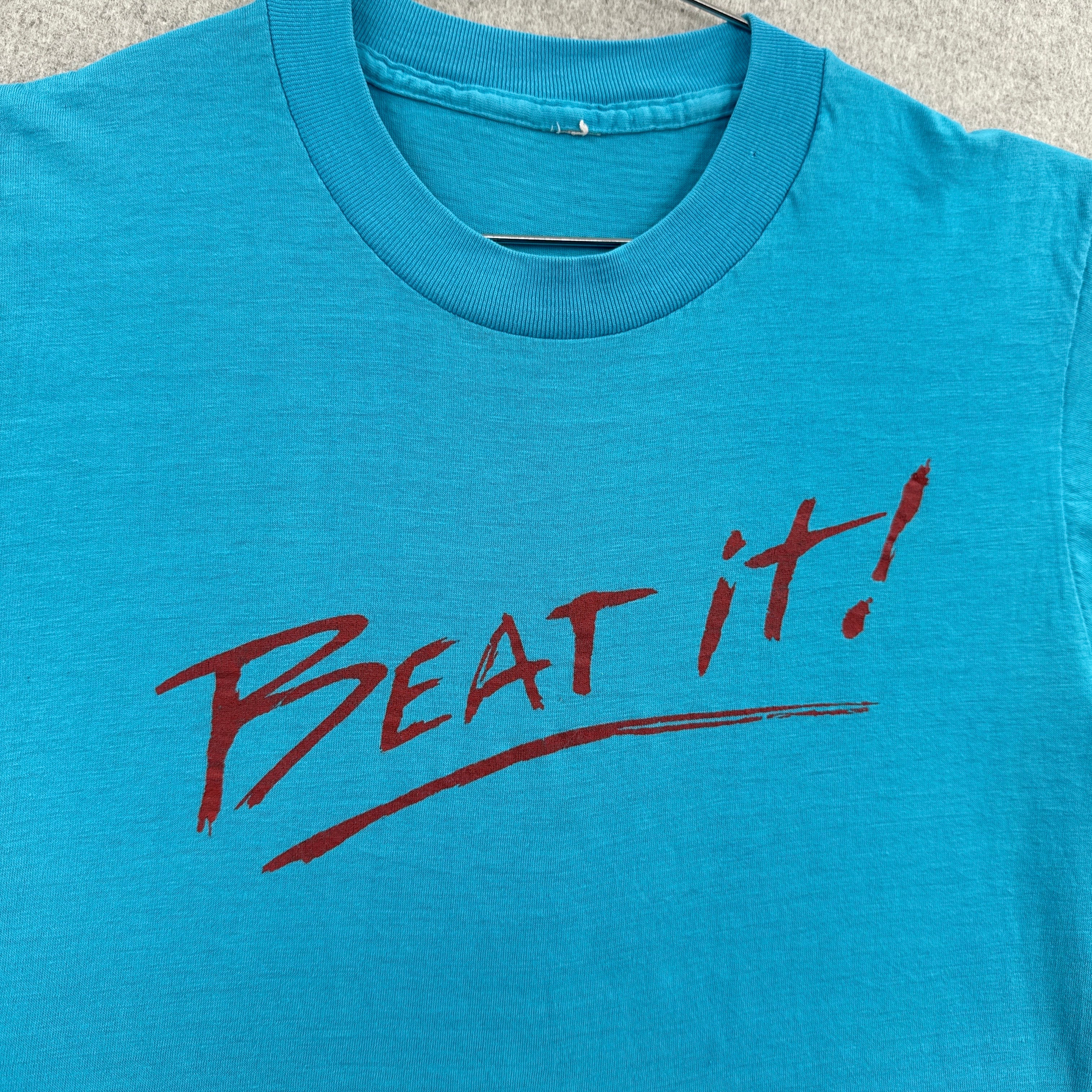 Vintage 80s Beat It Graphic Tee 