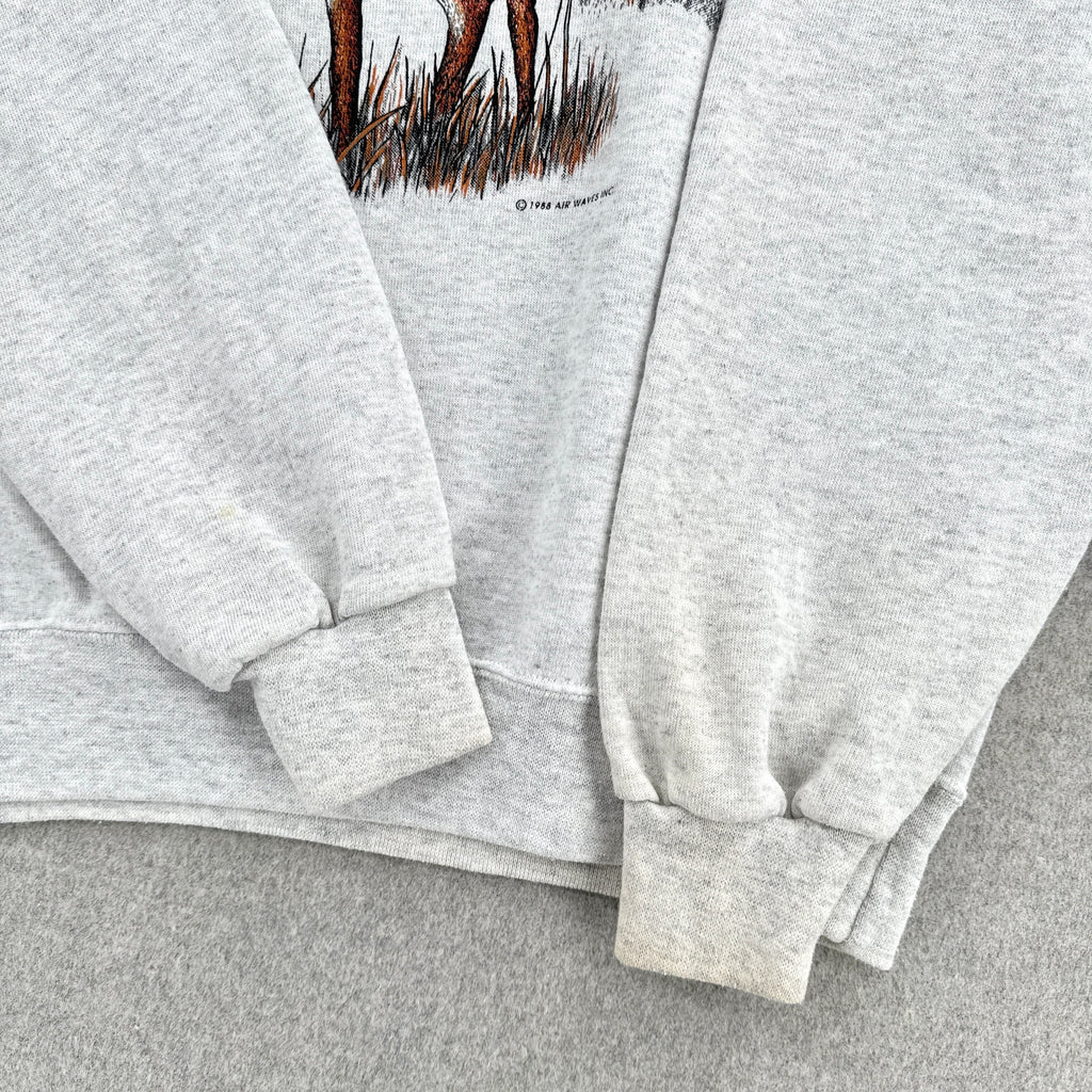 Vintage '88 Deer Nature Wildlife Crewneck Sweatshirt