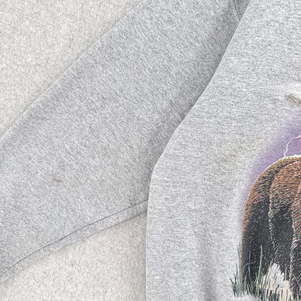 Vintage 90s Alaska Animal Wildlife Nature Crewneck Sweatshirt