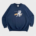Vintage 90s Alaska Wolf Wolves Wildlife Nature Animal Crewneck Sweatshirt