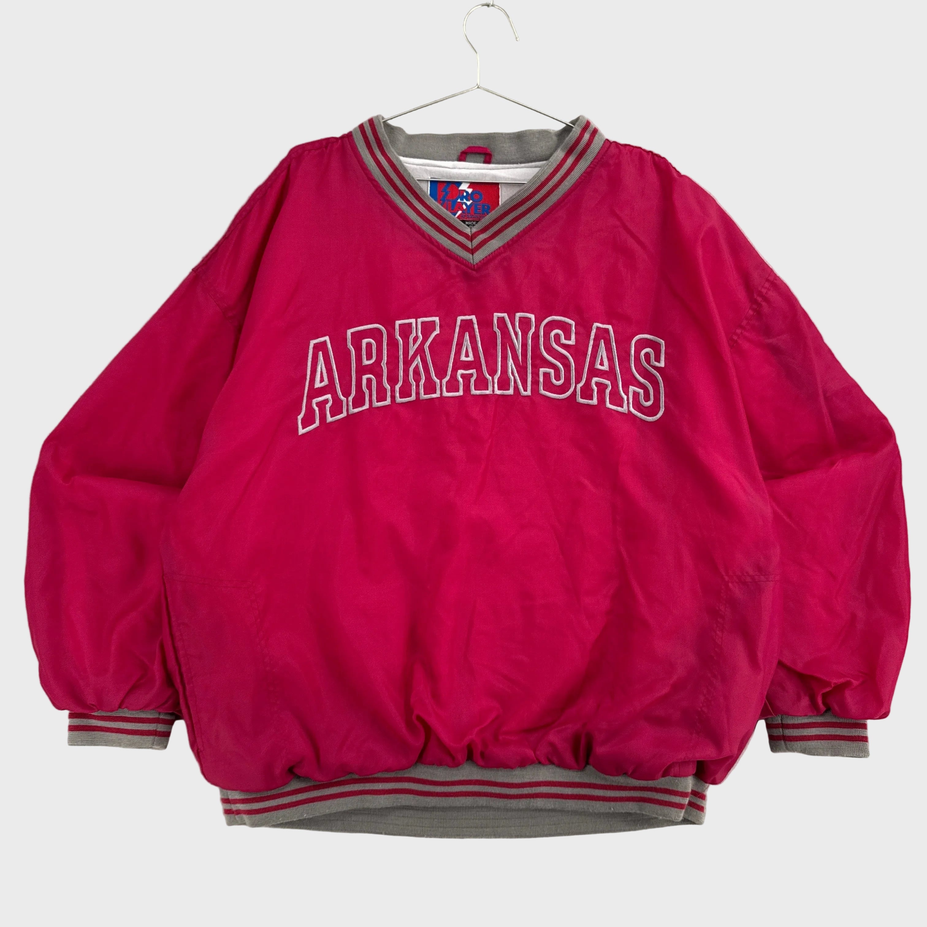 Vintage 90s Arkansas University Pullover Windbreaker Jacket