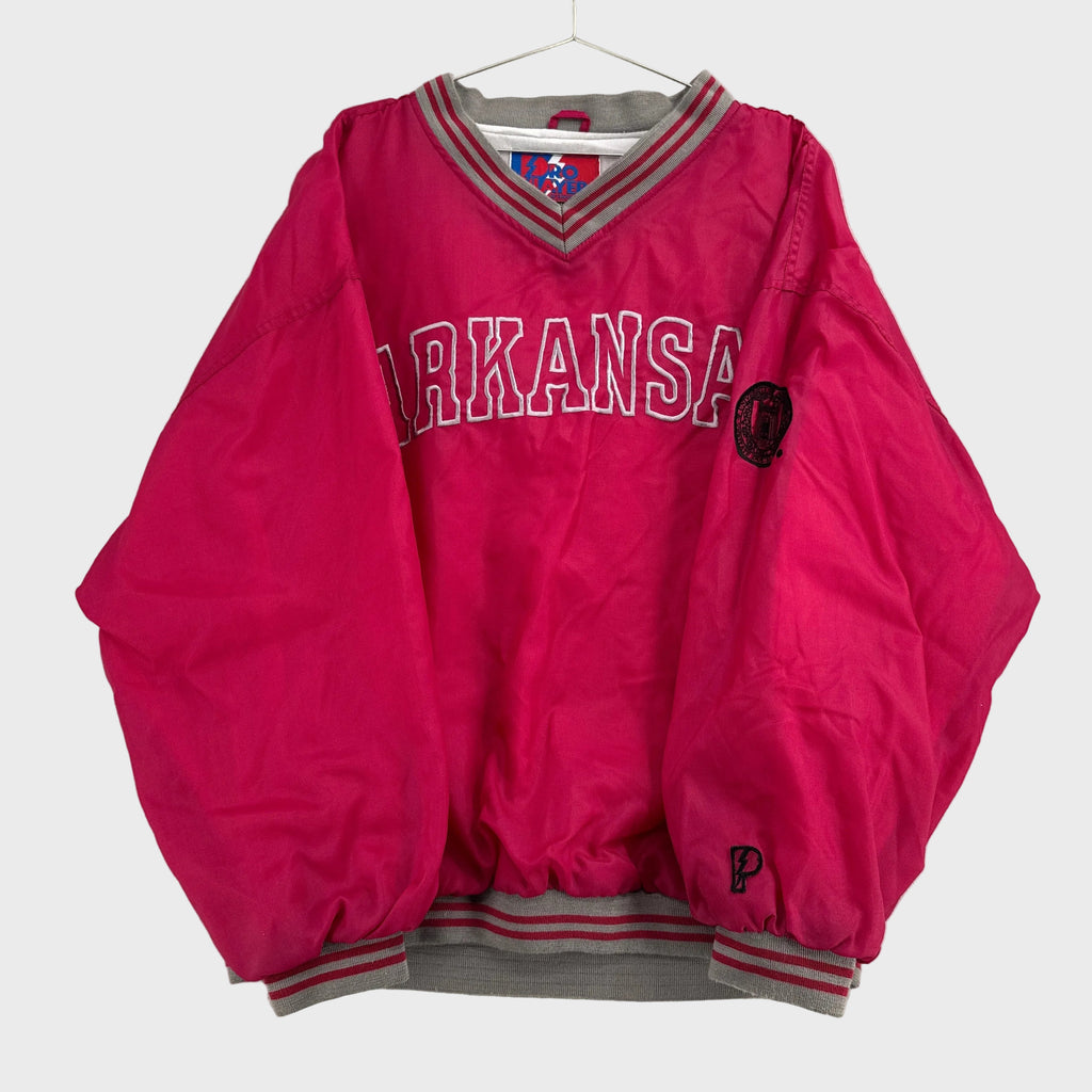 Vintage 90s Arkansas University Pullover Windbreaker Jacket