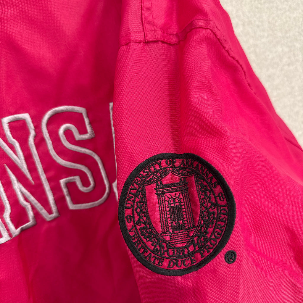 Vintage 90s Arkansas University Pullover Windbreaker Jacket
