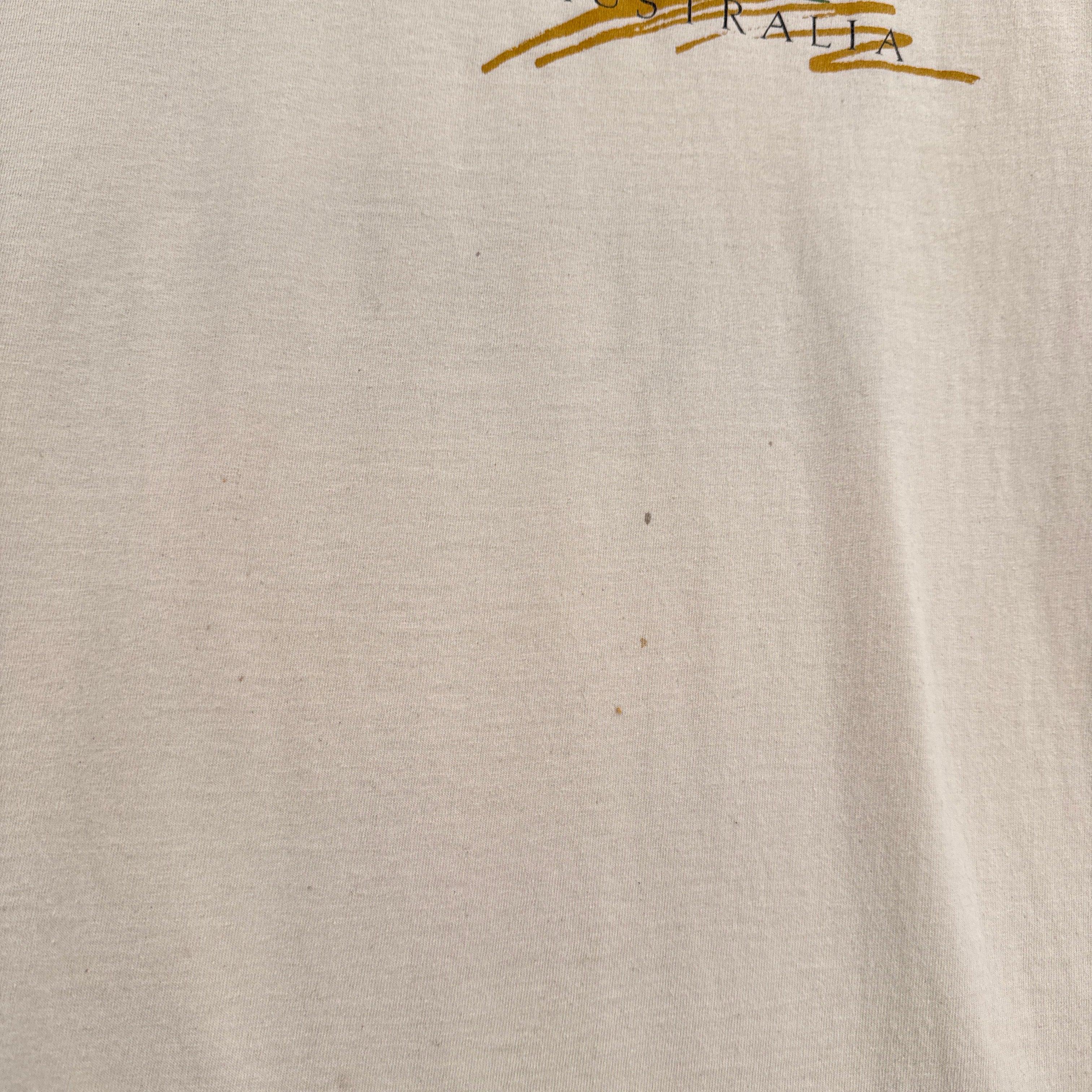 stain spots under the logo
