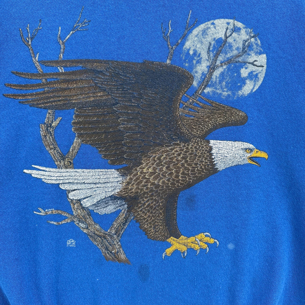Vintage 90s Bald Eagle Bird Nature Wildlife Crewneck Sweatshirt