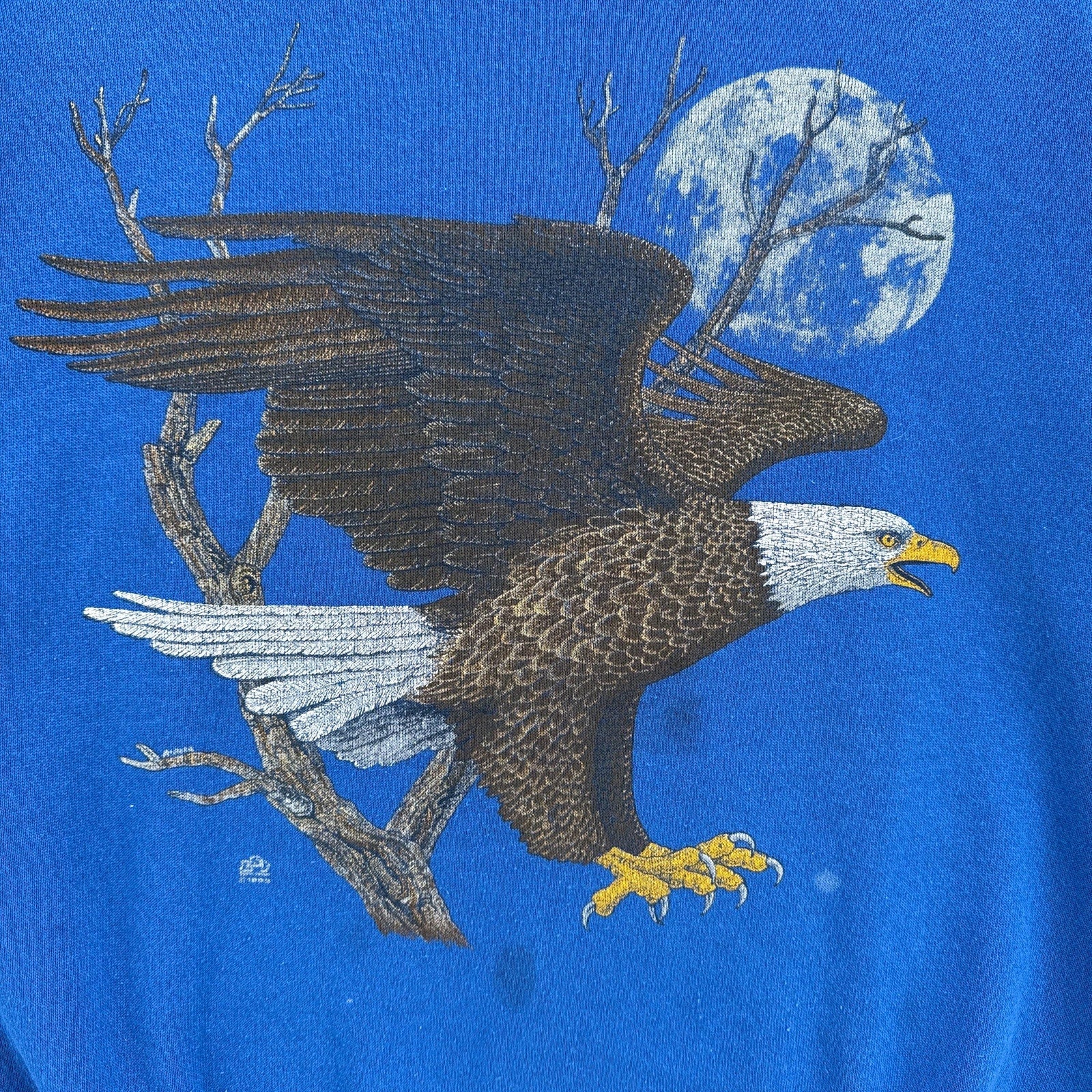 Vintage 90s Bald Eagle Bird Nature Wildlife Crewneck Sweatshirt