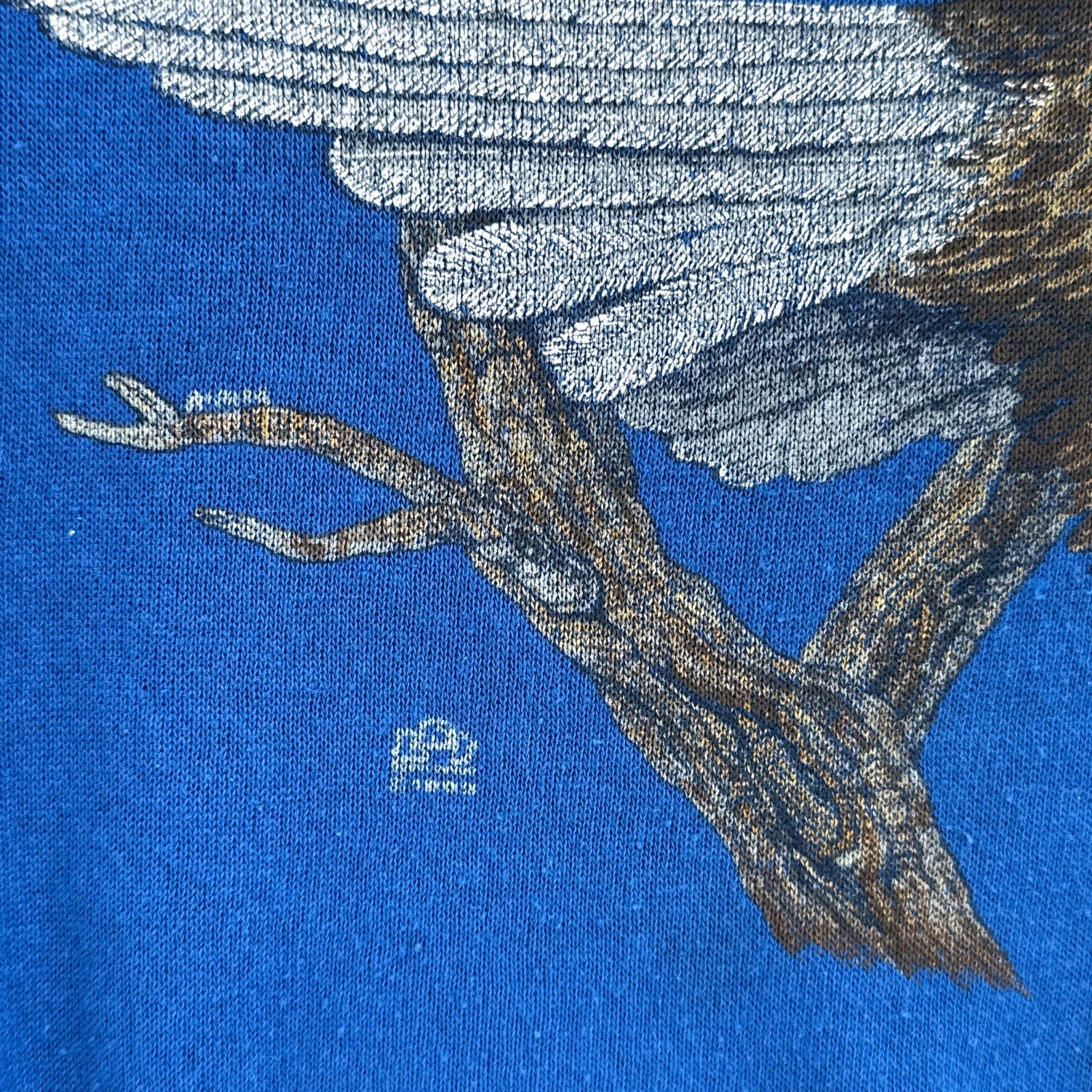 Vintage 90s Bald Eagle Bird Nature Wildlife Crewneck Sweatshirt