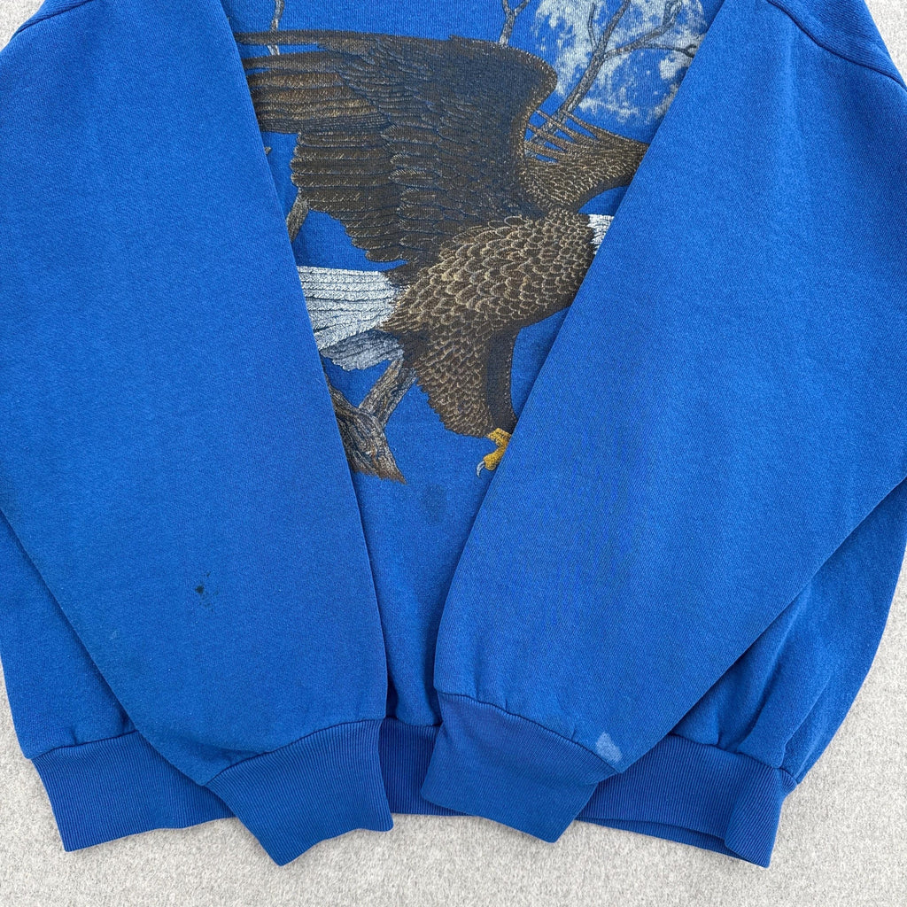 Vintage 90s Bald Eagle Bird Nature Wildlife Crewneck Sweatshirt