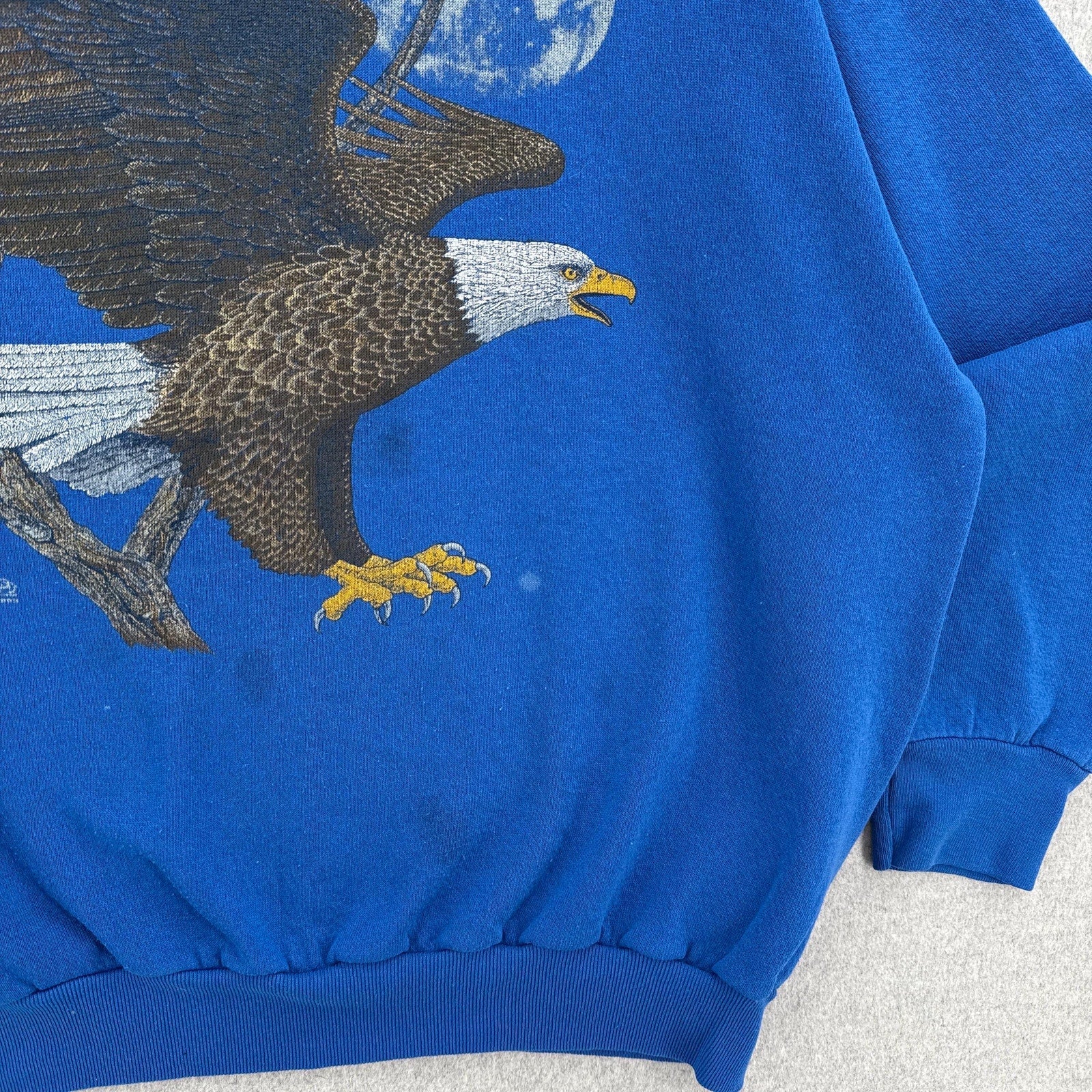 Vintage 90s Bald Eagle Bird Nature Wildlife Crewneck Sweatshirt