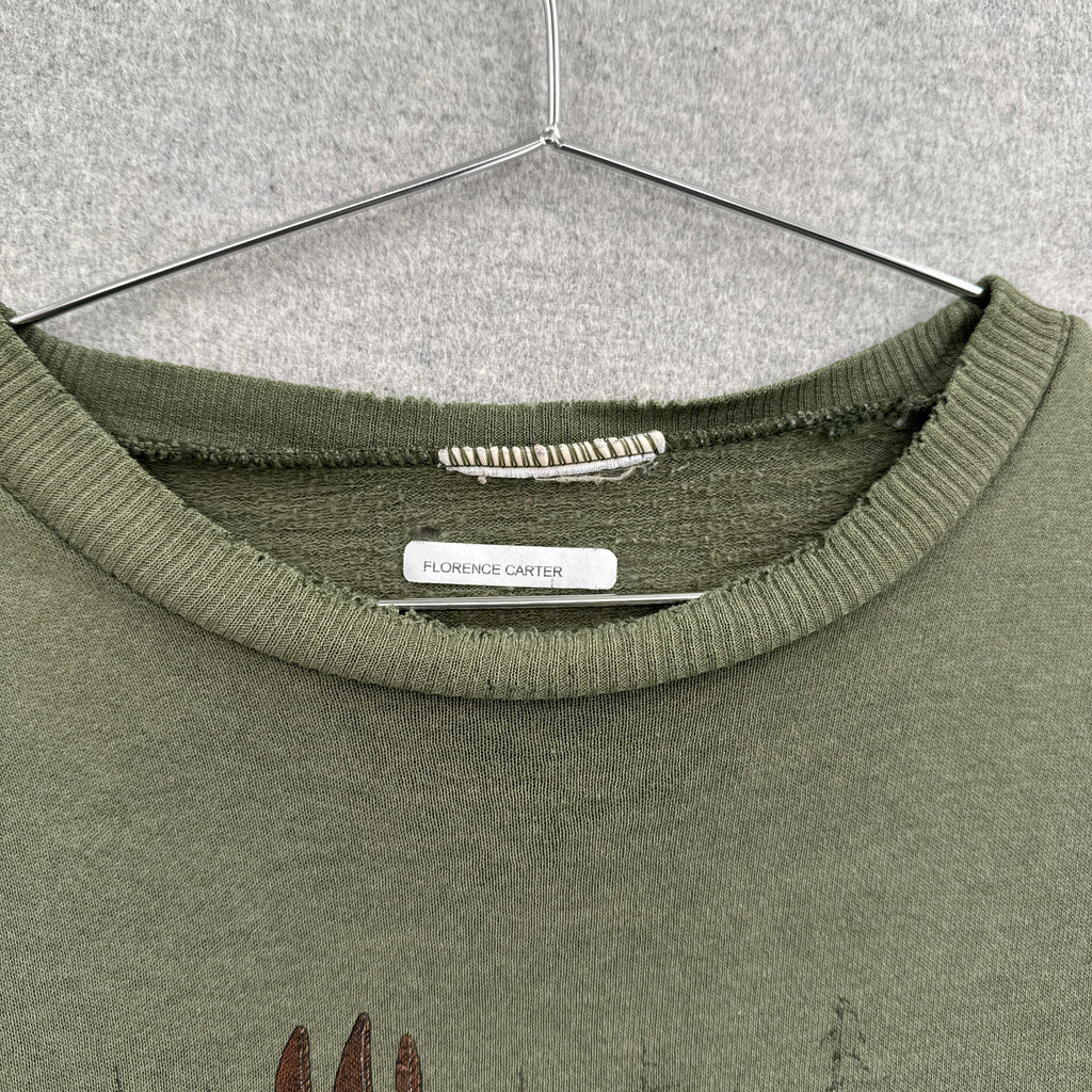 Vintage 90s Bald Eagle Embroidered Crewneck Sweatshirt