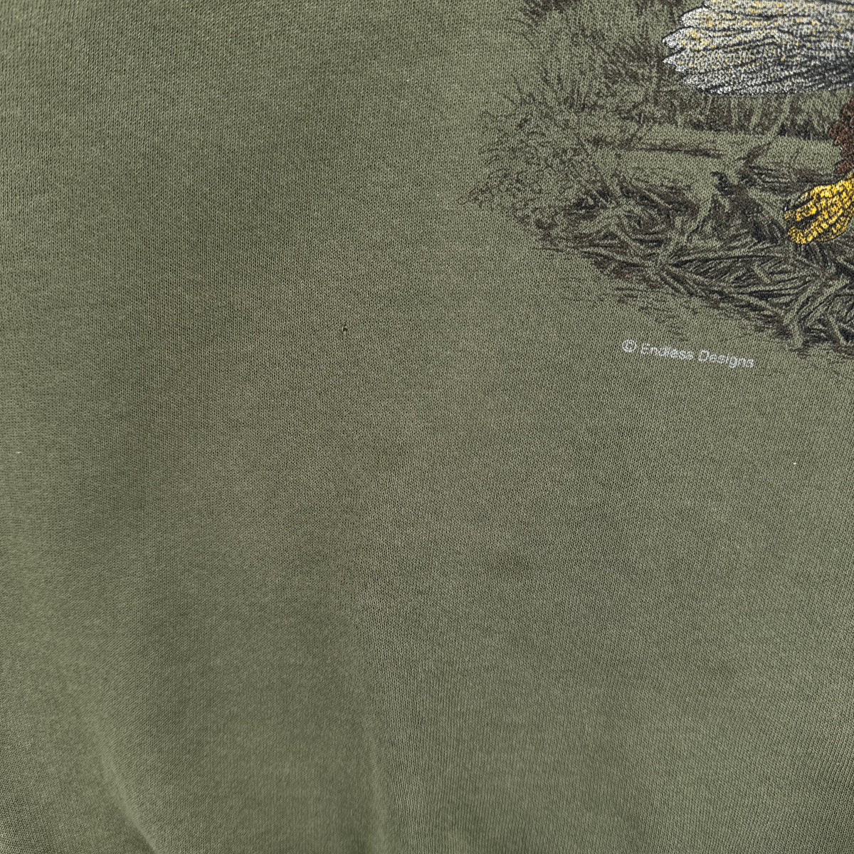 Vintage 90s Bald Eagle Embroidered Crewneck Sweatshirt