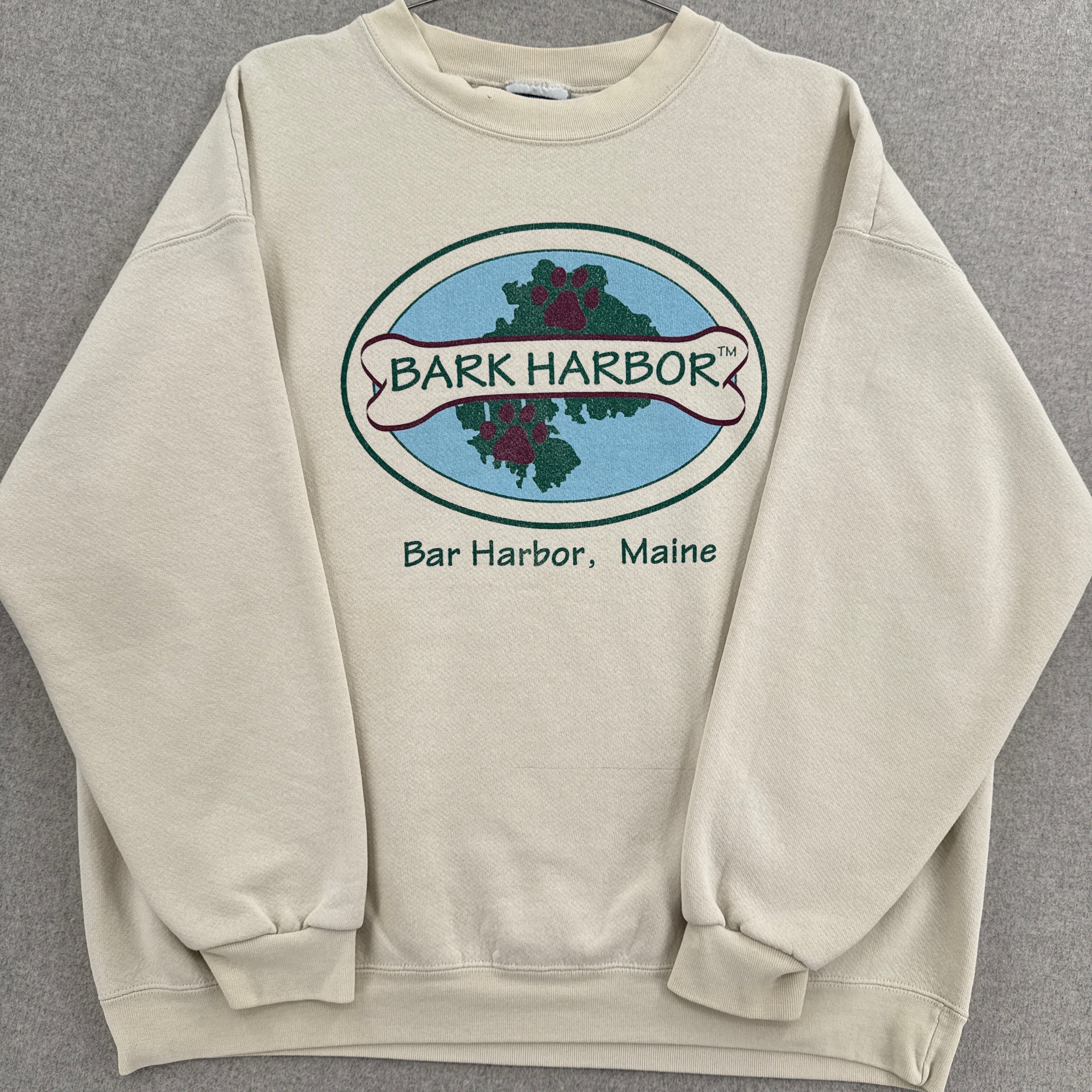 Vintage 90s Bar Harbor Maine Souvenir Crewneck Sweatshirt