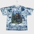 Vintage 90s Bear Woods Tie Dye Graphic Tee 