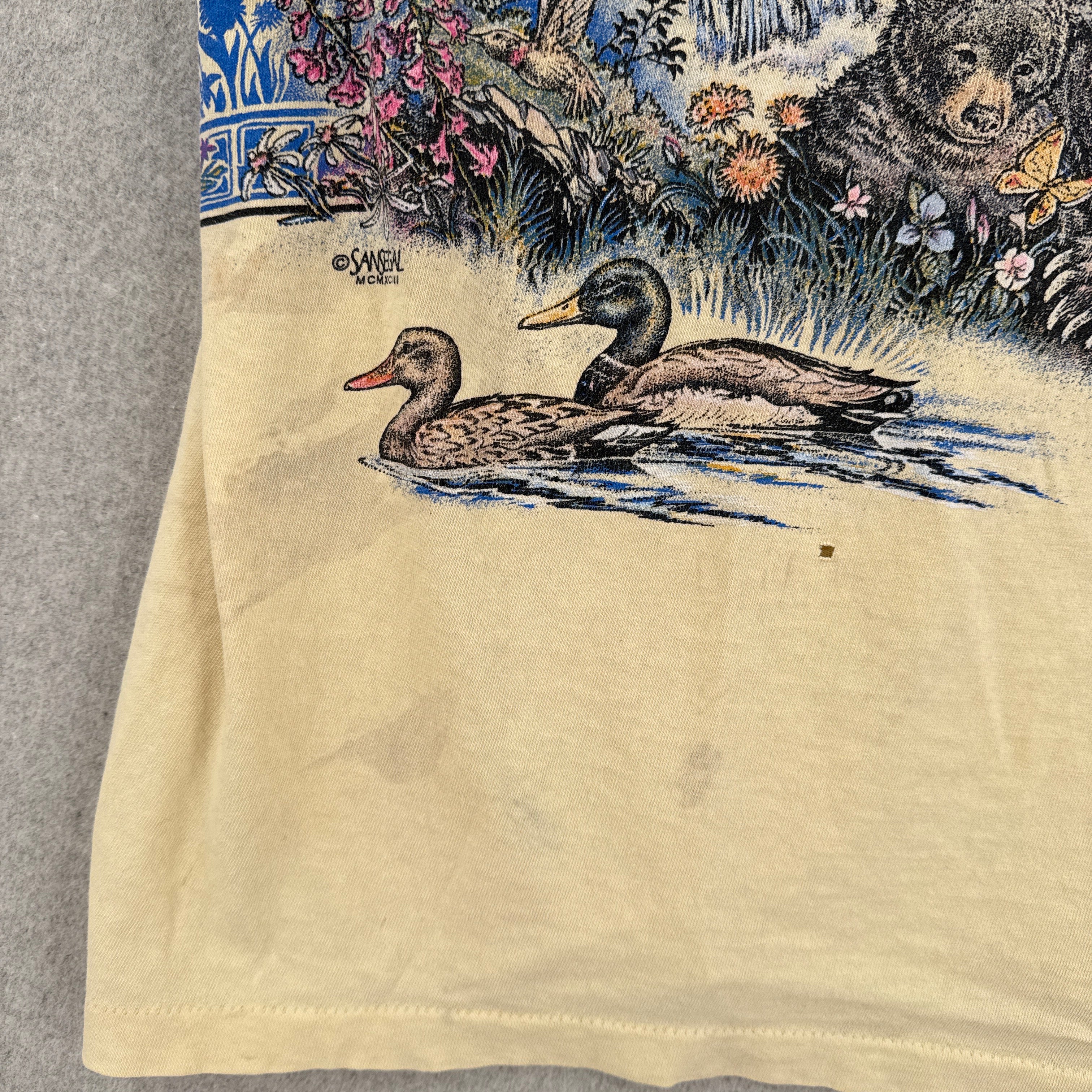Vintage 90s Bears Nature Hot Springs Graphic Tee 