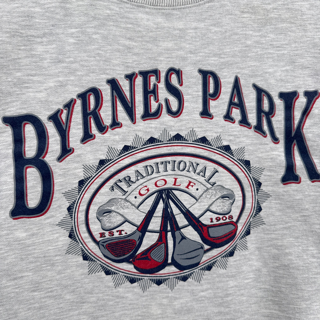 Vintage 90s Byrnes Park Golf Golfing Crewneck Sweatshirt