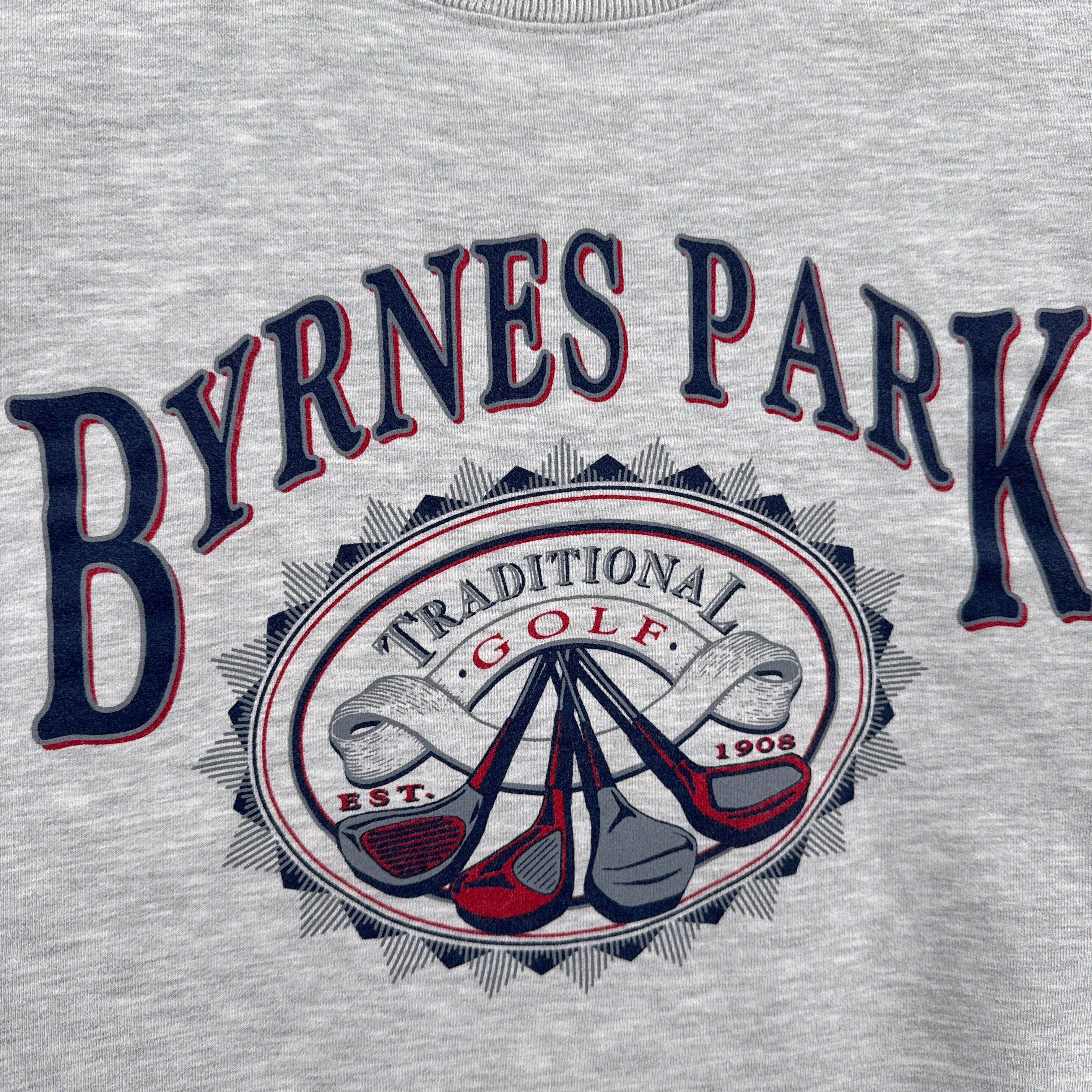 Vintage 90s Byrnes Park Golf Golfing Crewneck Sweatshirt