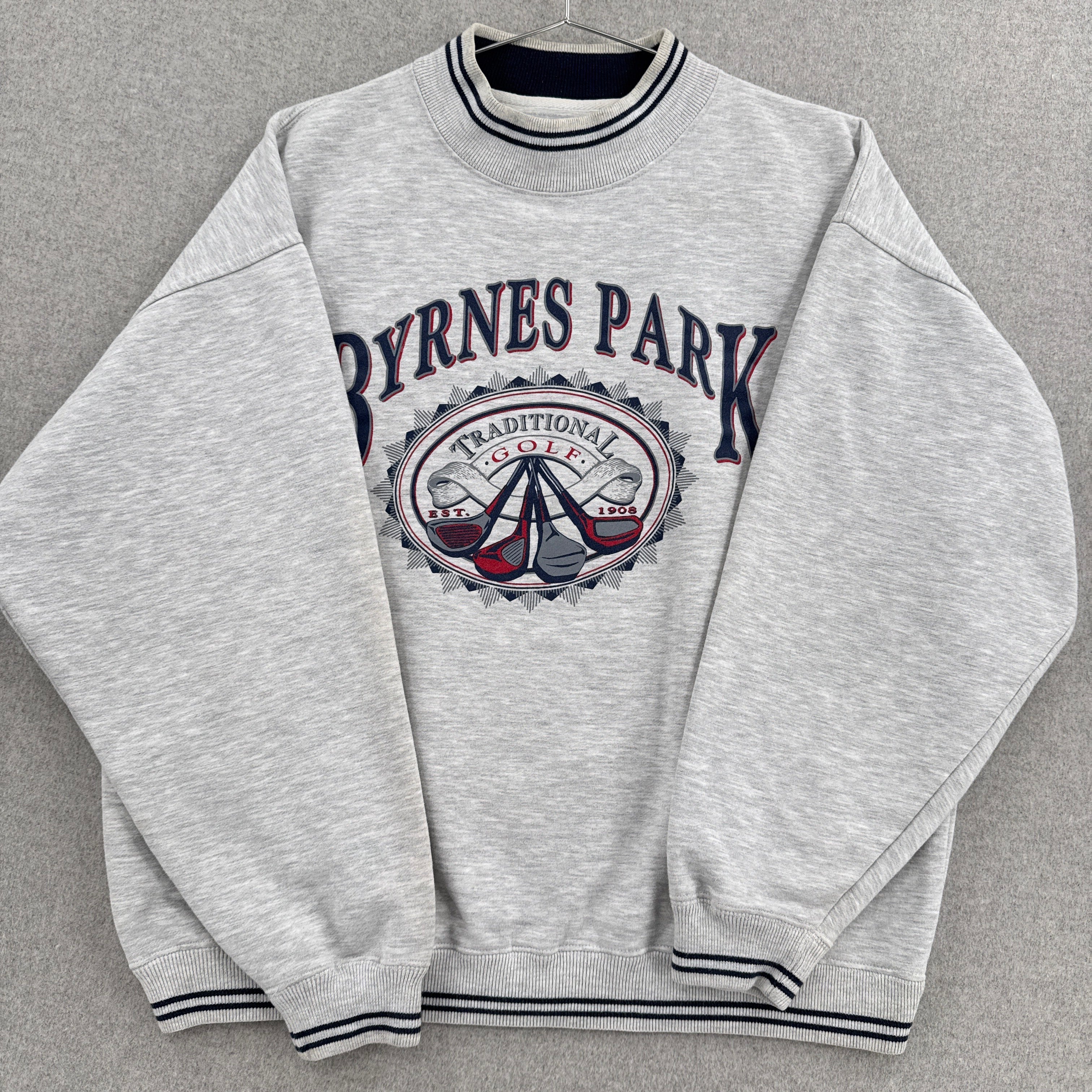 Vintage 90s Byrnes Park Golf Golfing Crewneck Sweatshirt