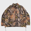 Vintage 90s Camouflage Fleece Sweater Jacket