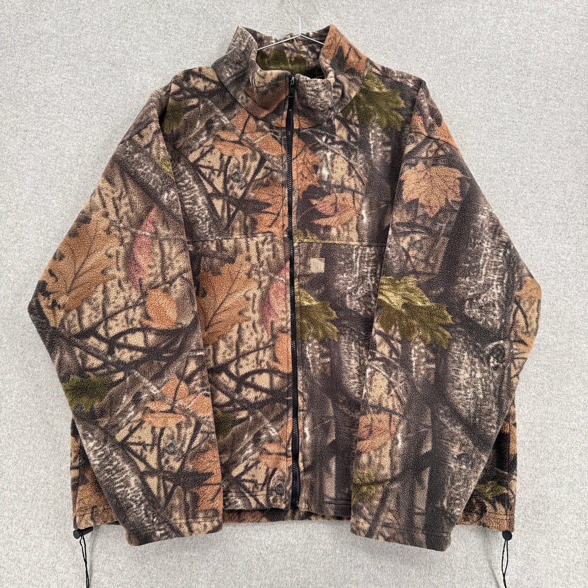 Vintage 90s Camouflage Fleece Sweater Jacket