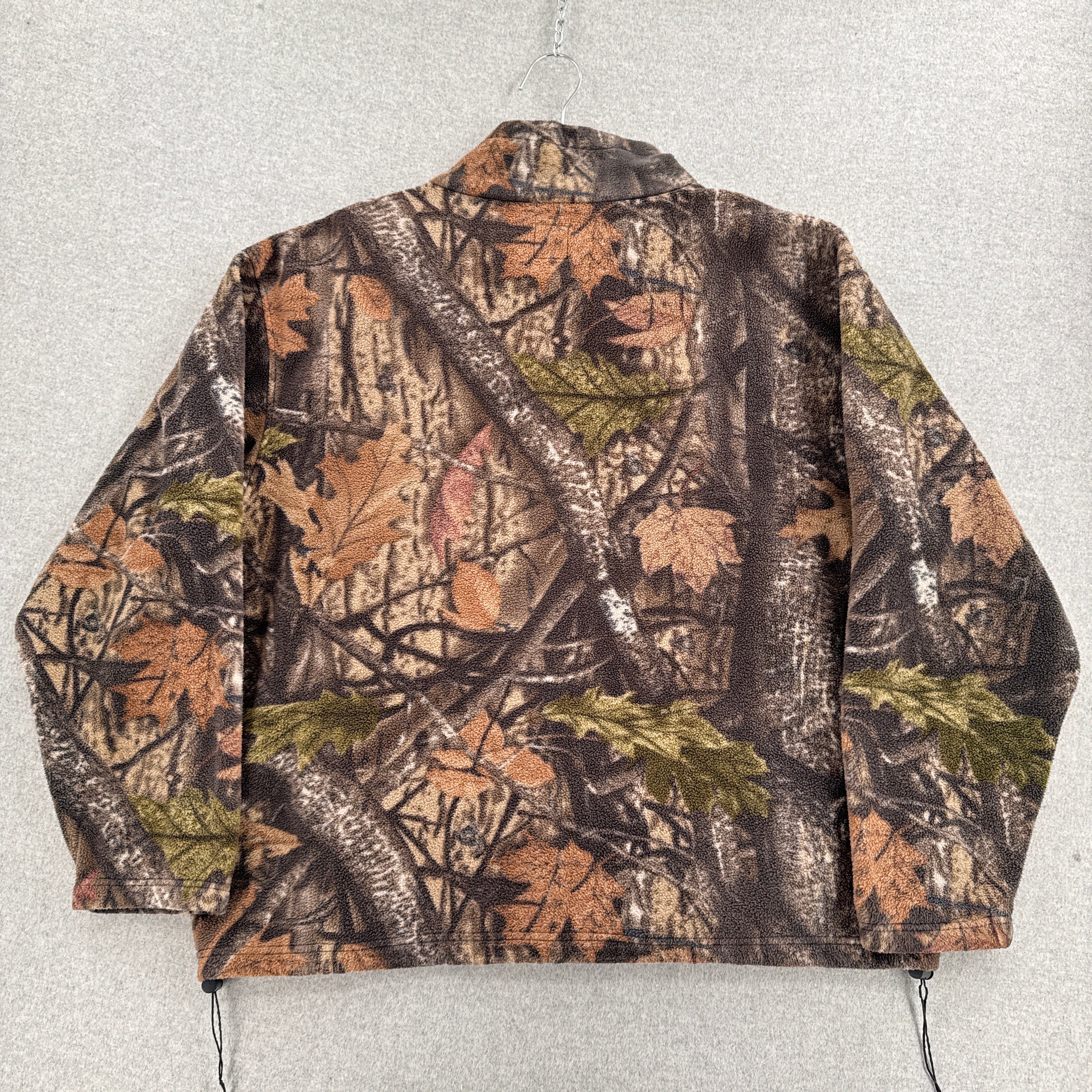 Vintage 90s Camouflage Fleece Sweater Jacket