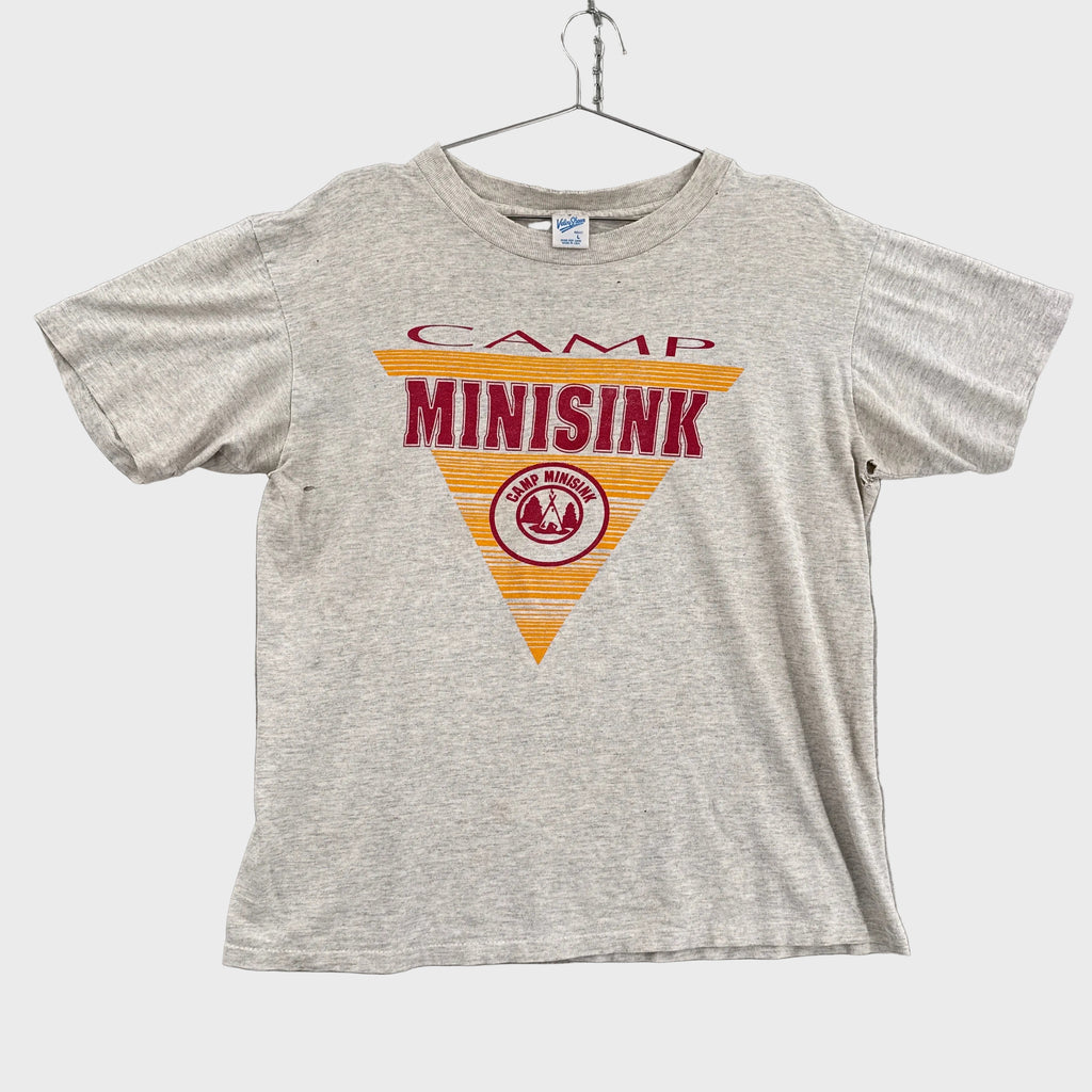 grey tee shirt graphic of Camp Minisink