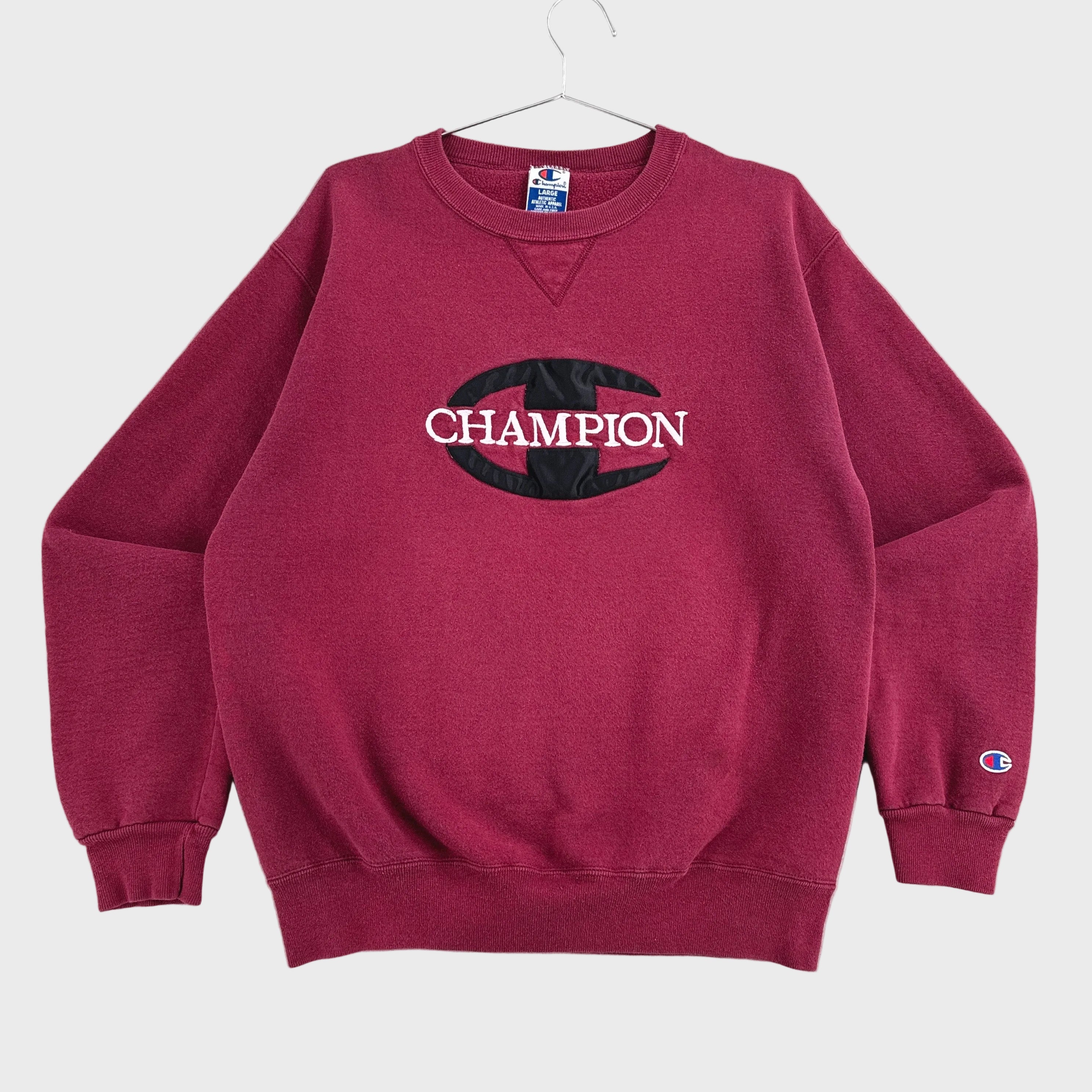 Vintage 90s Champion Embroidered Crewneck Sweatshirt