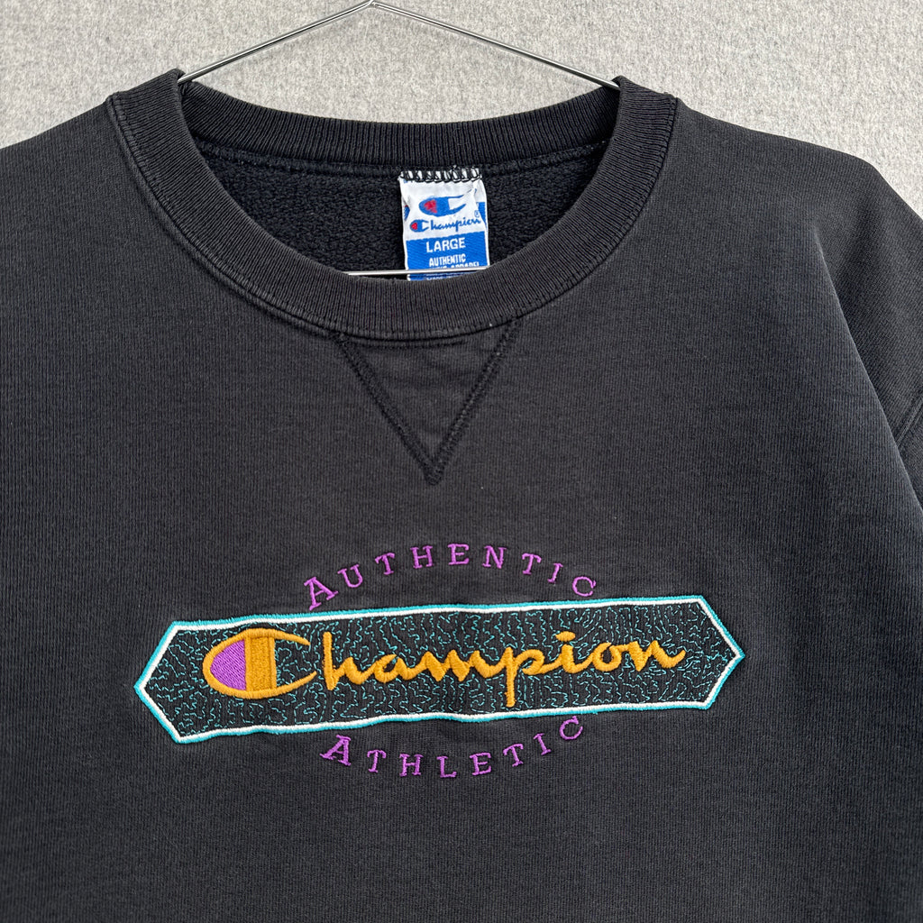 Vintage 90s Champion Embroidered Crewneck Sweatshirt