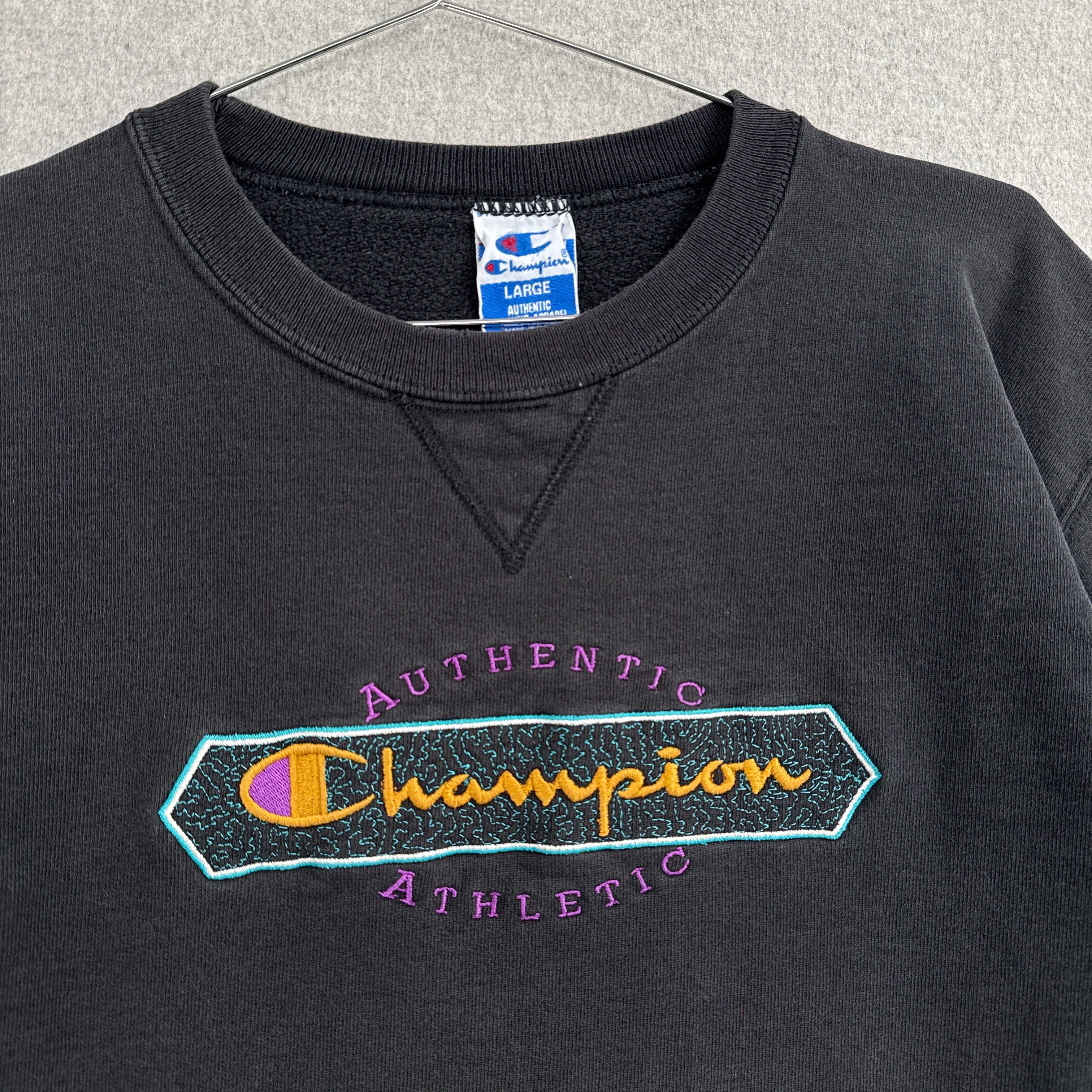 Vintage 90s Champion Embroidered Crewneck Sweatshirt