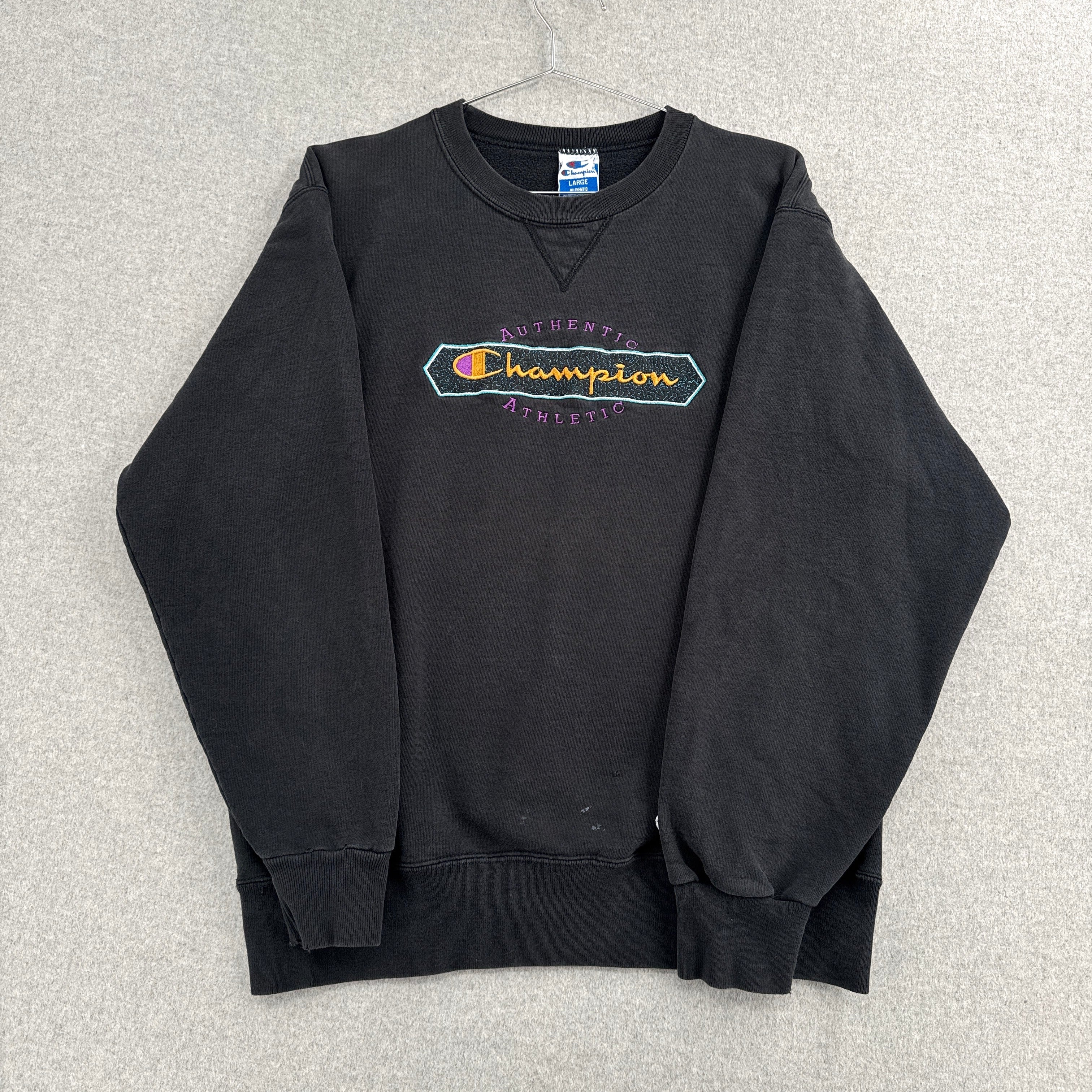 Vintage 90s Champion Embroidered Crewneck Sweatshirt