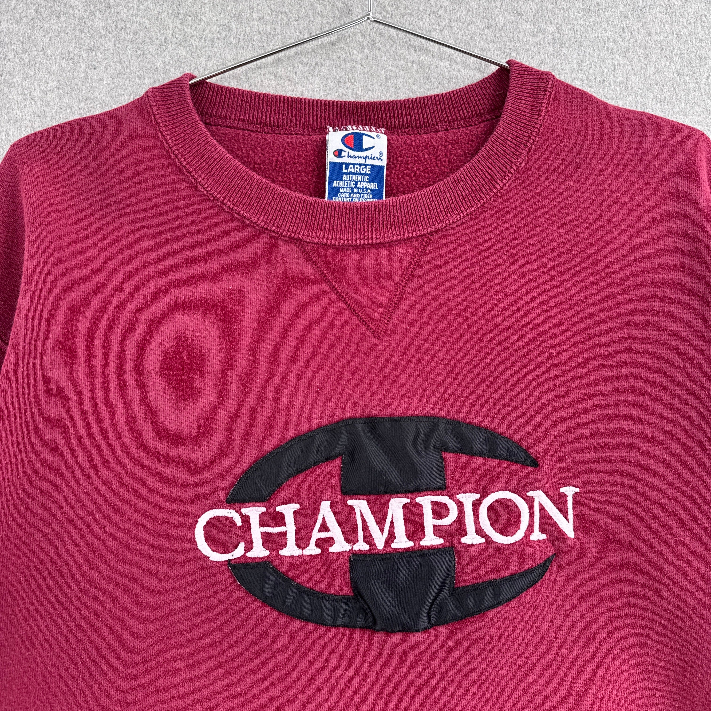 Vintage 90s Champion Embroidered Crewneck Sweatshirt