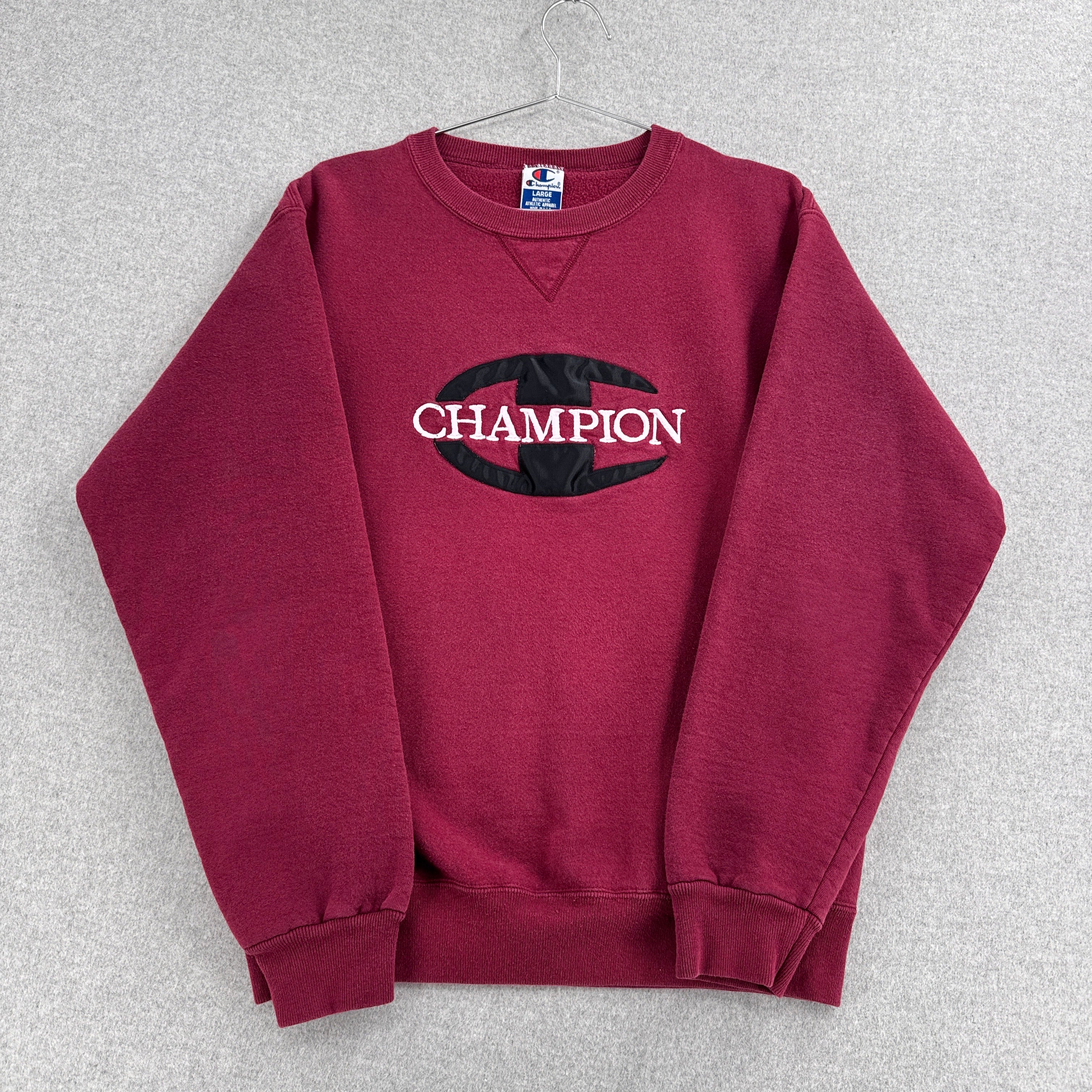 Vintage 90s Champion Embroidered Logo Crewneck Sweatshirt