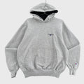 Vintage 90s Champion Logo Embroidered Hoodie Sweatshirt - L