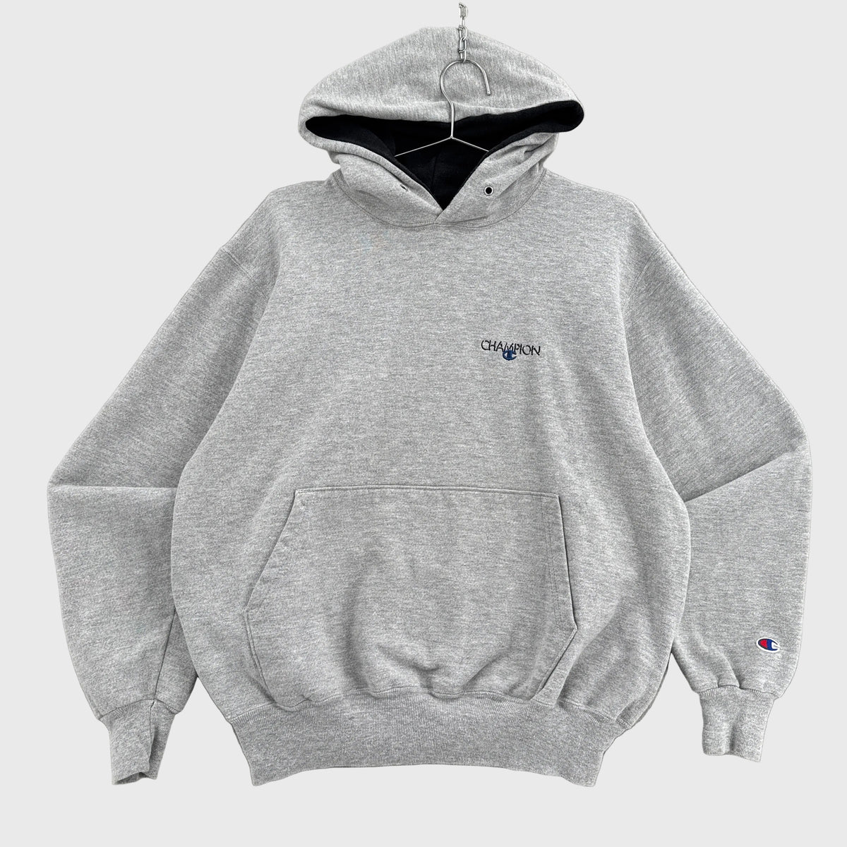 Vintage 90s Champion Logo Embroidered Hoodie Sweatshirt - L
