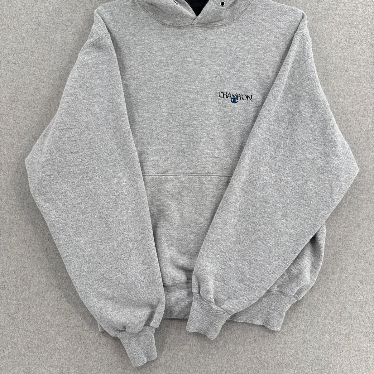 Vintage 90s Champion Logo Embroidered Hoodie Sweatshirt - L