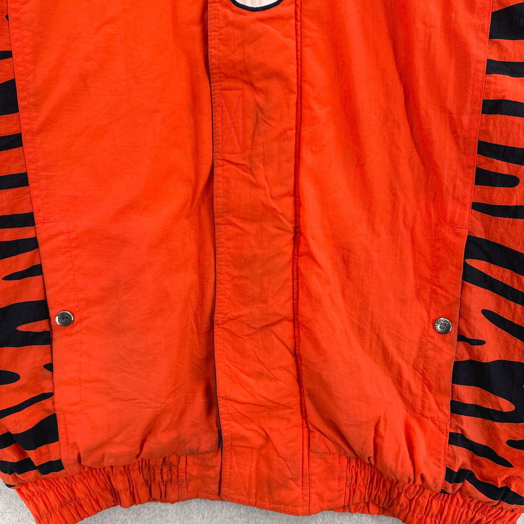 Vintage 90s Clemson Tigers University Puffer Varsity Jacket - L