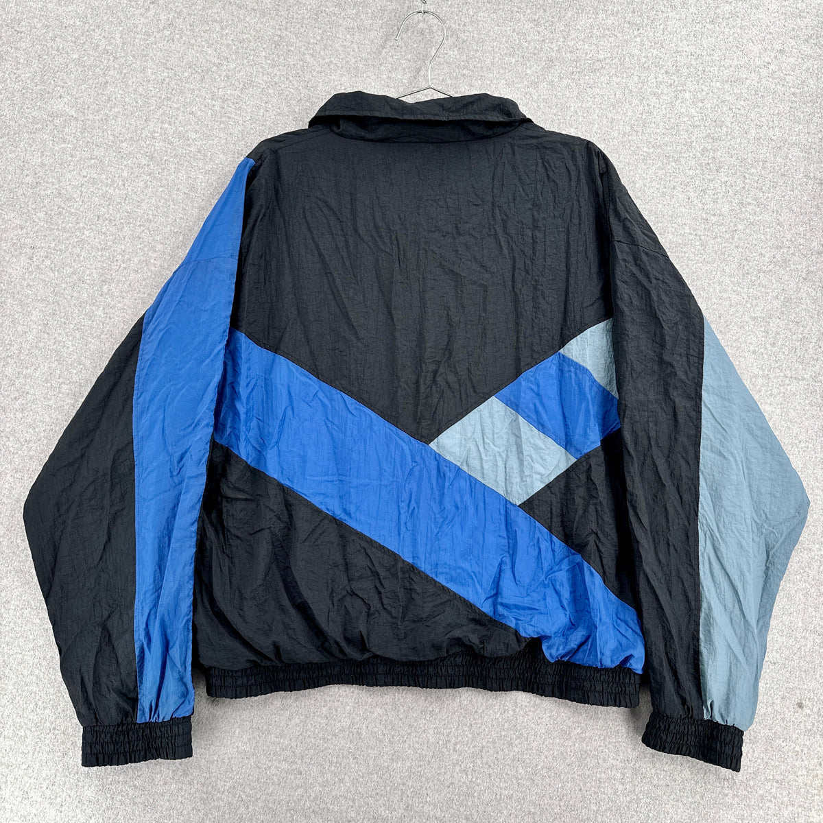 Vintage 90s Color Block Light Windbreaker Zip Jacket