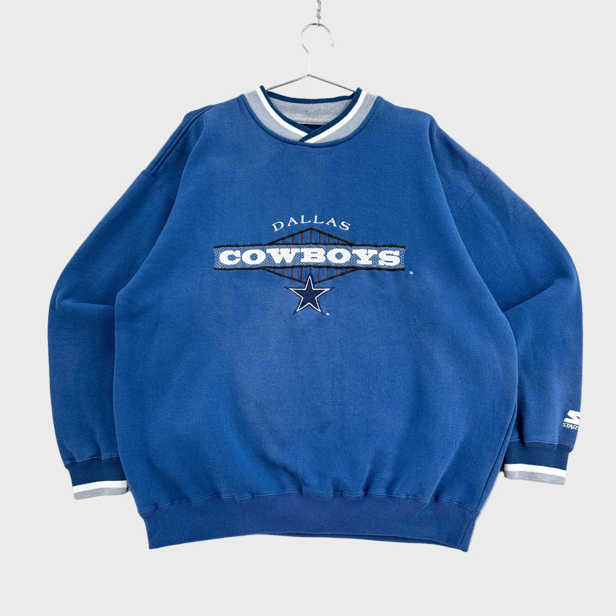 Vintage 90s Dallas Cowboys NFL Embroidered Crewneck Sweatshirt - XL