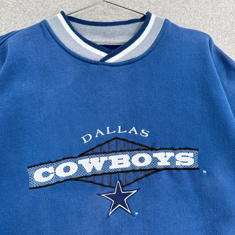 Vintage 90s Dallas Cowboys NFL Embroidered Crewneck Sweatshirt - XL