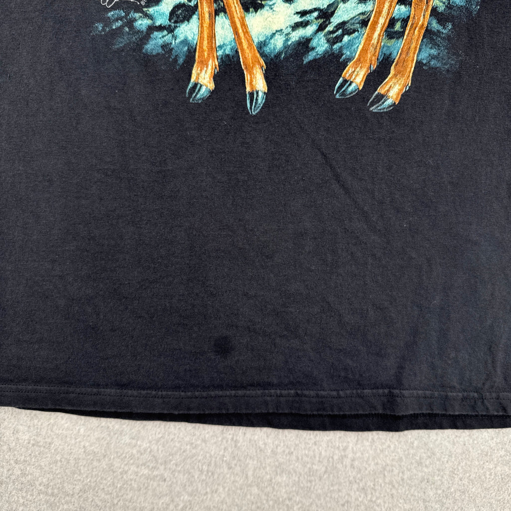 Vintage 90s Deer Print Graphic Tee 