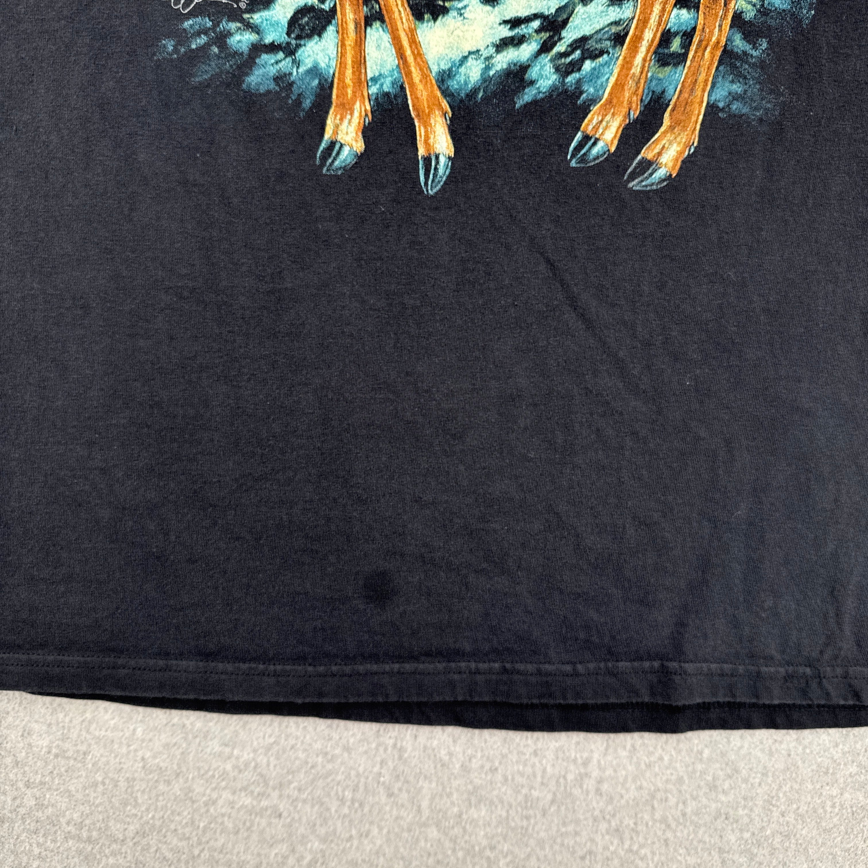 Vintage 90s Deer Print Graphic Tee 