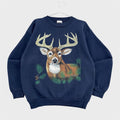 Vintage 90s Deer Wildlife Nature Crewneck Sweatshirt