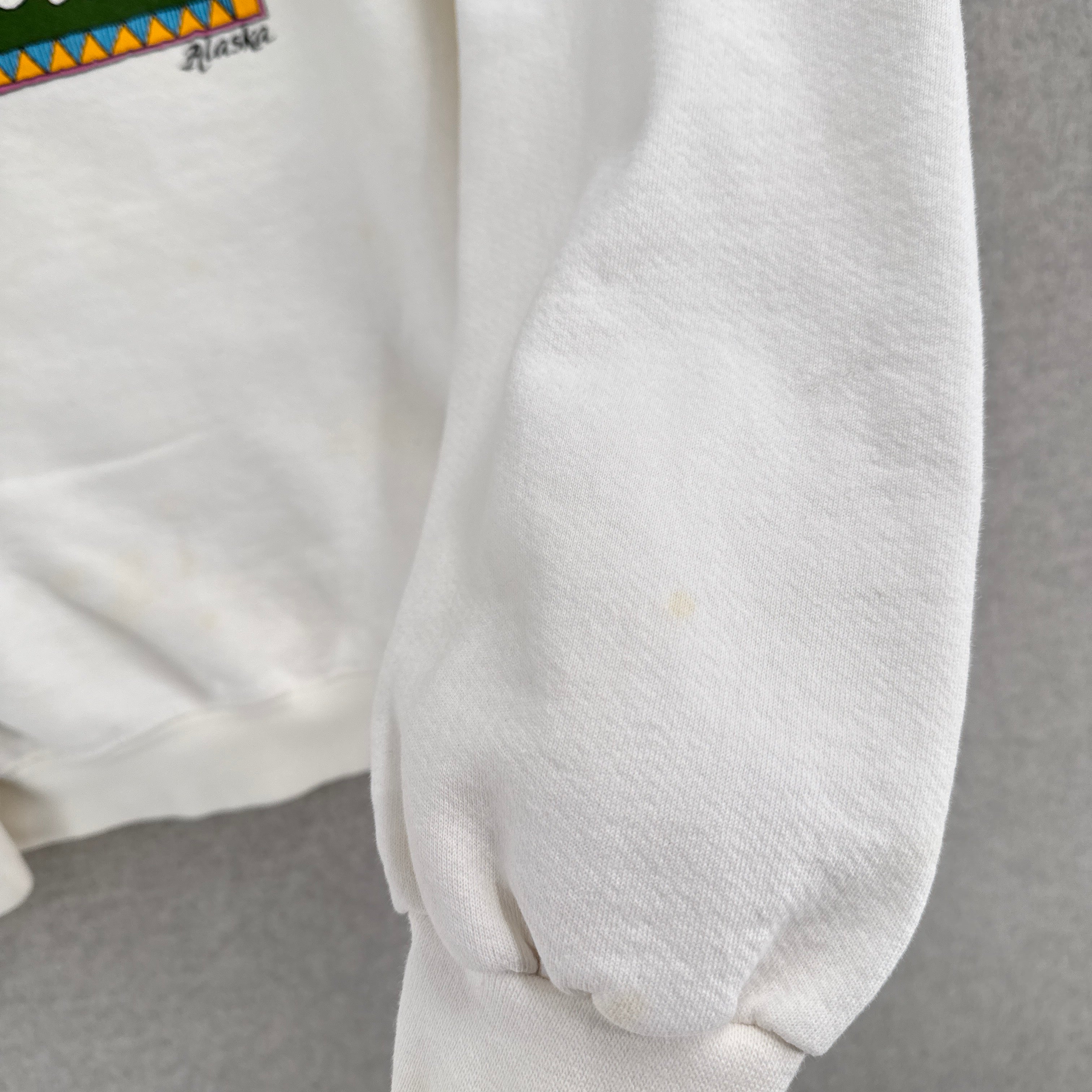Vintage 90s Denali National Park Wolf Collared Sweatshirt