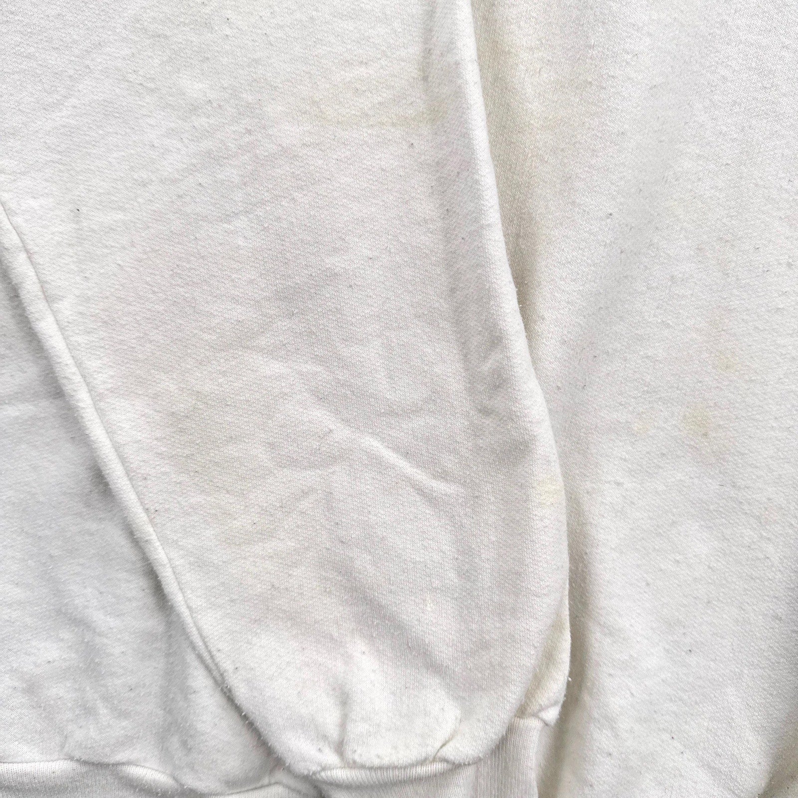 stain discolouration on sleeve