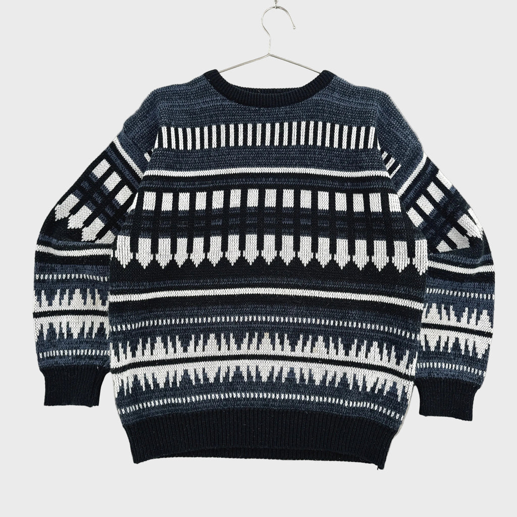 Vintage 90s Geometric Pattern Knitted Sweater